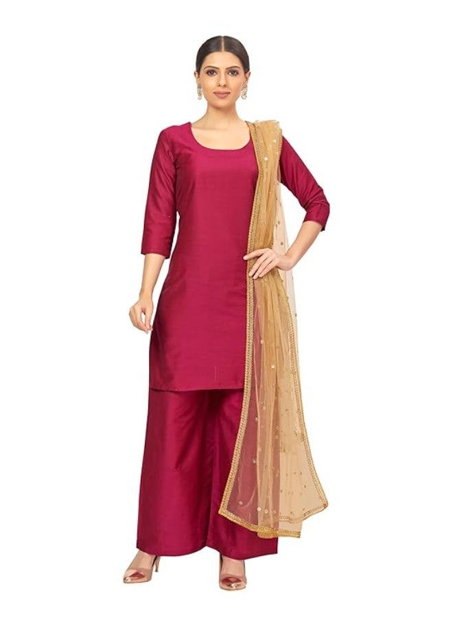 Studio Shringaar Women's Net sequence Embroidered Full Size Dupatta - Image 2