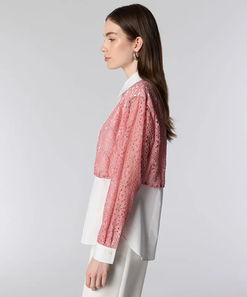 Ipekyol  Layered Shirt with Elasticated Waist for Women | Best Price UAE