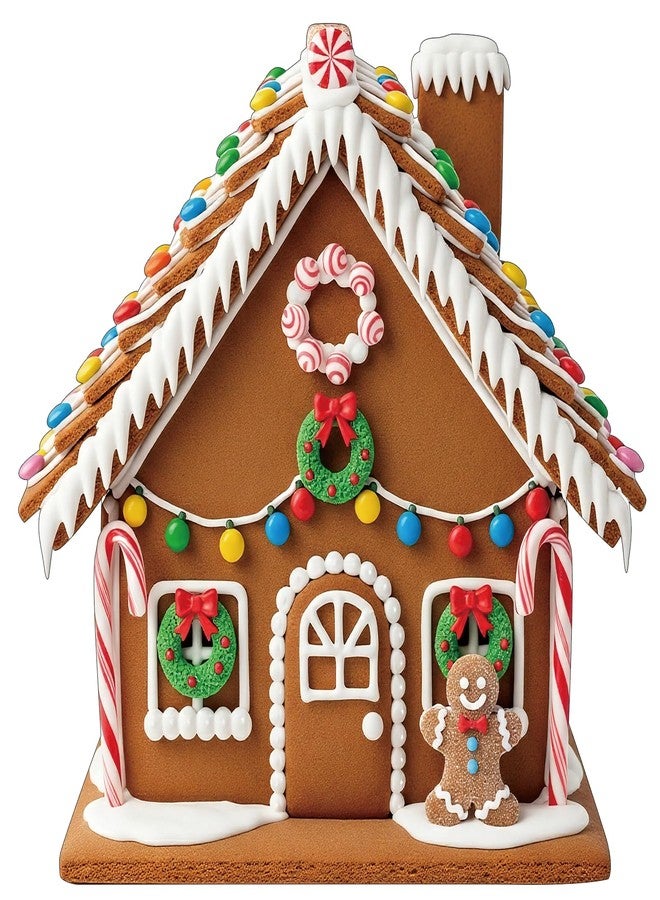 EnjoyView Christmas Life Size Cardboard Cutout Standup Gingerbread House 3FT Xmas Standee Party Photo Prop, Indoor & Outdoor Holiday Decor, Coroplast, 1 Piece - Image 1