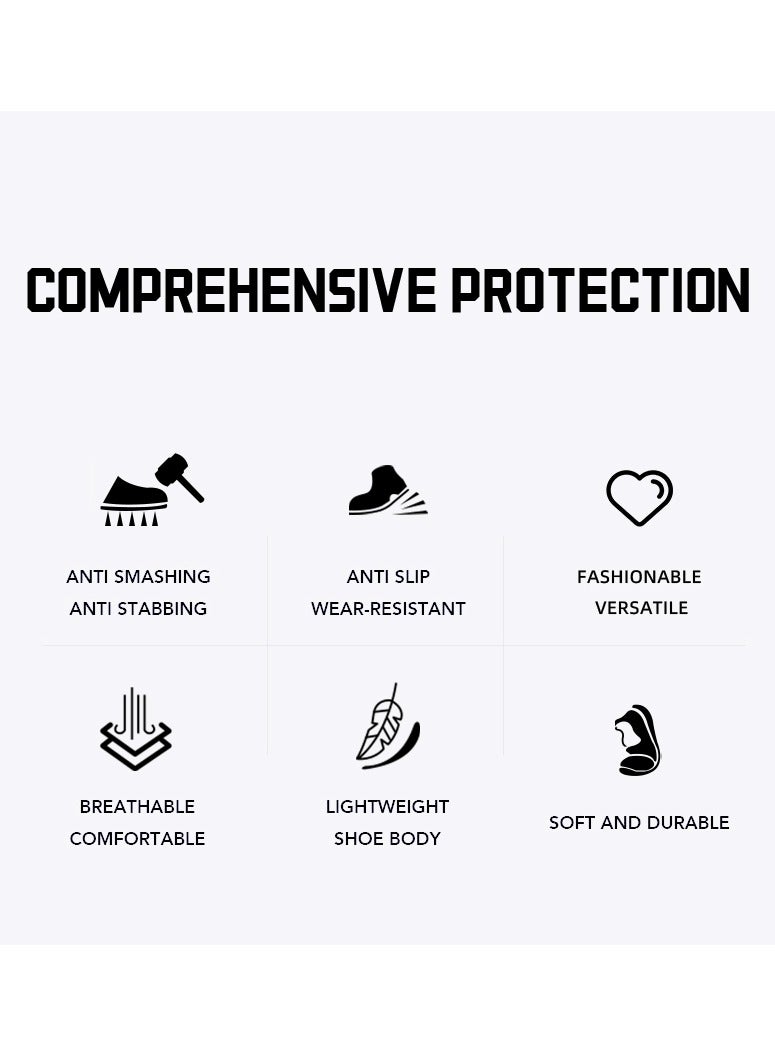 Steel Toe Shoes for Men Lightweight Safety Shoes Comfortable Puncture Proof Slip On Indestructible Work Shoes and Fashion Sneakers. - Image 4