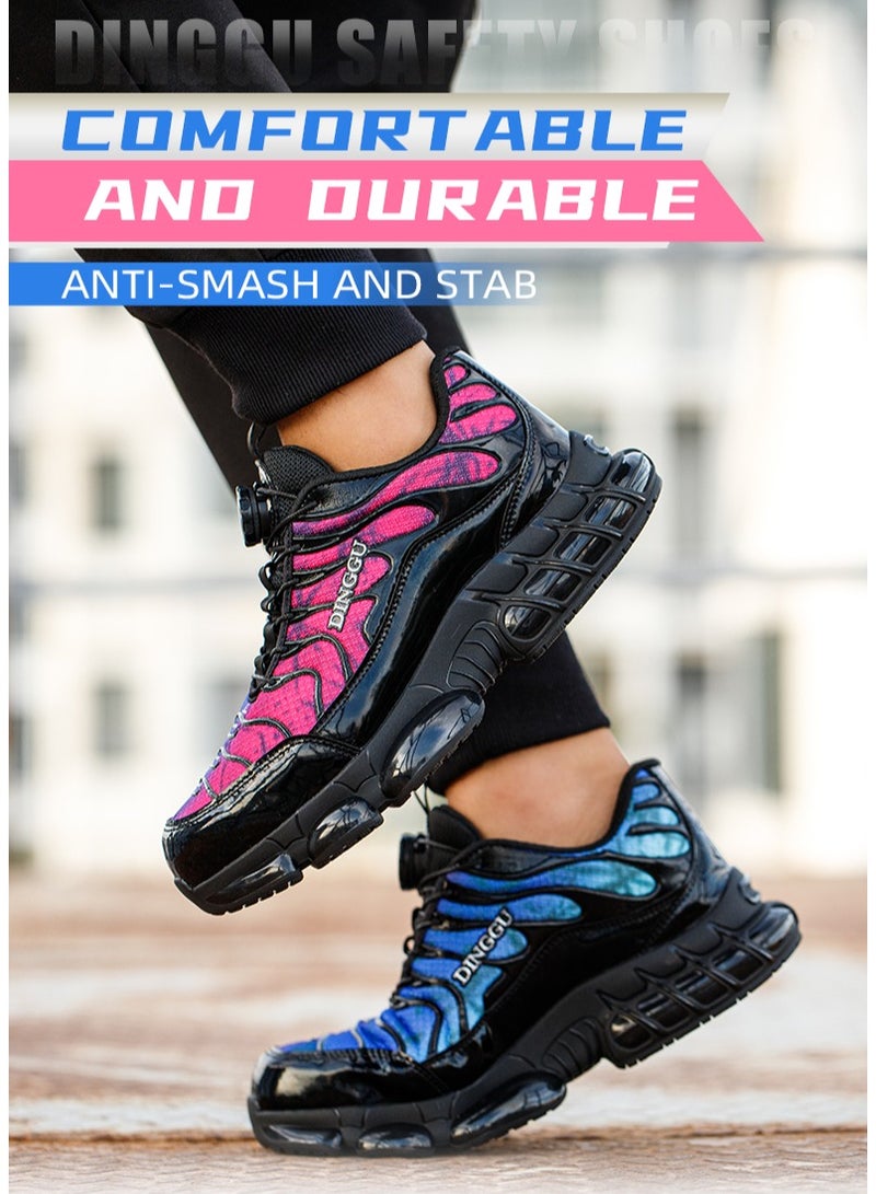 Steel Toe Shoes for Men Lightweight Safety Shoes Comfortable Puncture Proof Slip On Indestructible Work Shoes and Fashion Sneakers. - Image 1