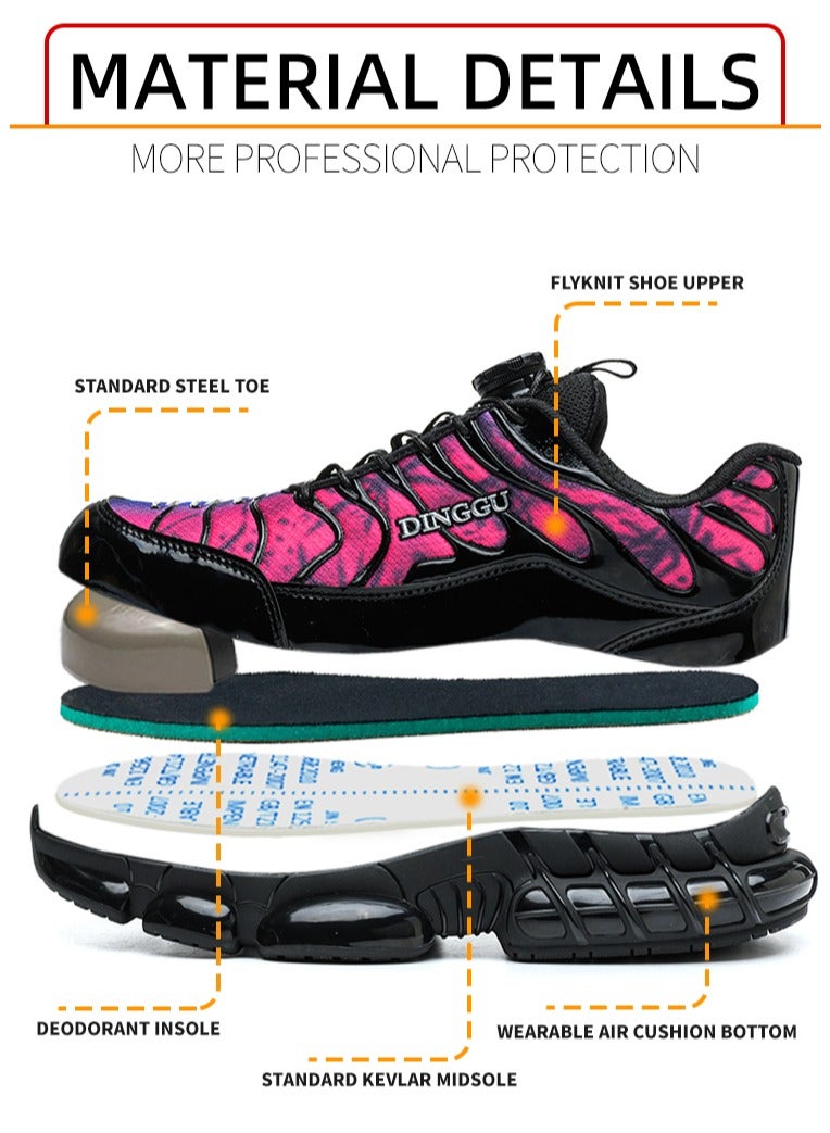 Steel Toe Shoes for Men Lightweight Safety Shoes Comfortable Puncture Proof Slip On Indestructible Work Shoes and Fashion Sneakers. - Image 3