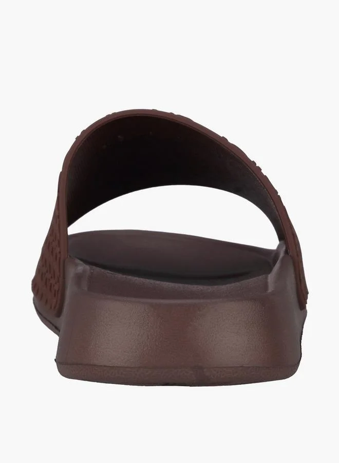 Celeste BROWN Women Monogram Textured Slides for Women | Best Price UAE