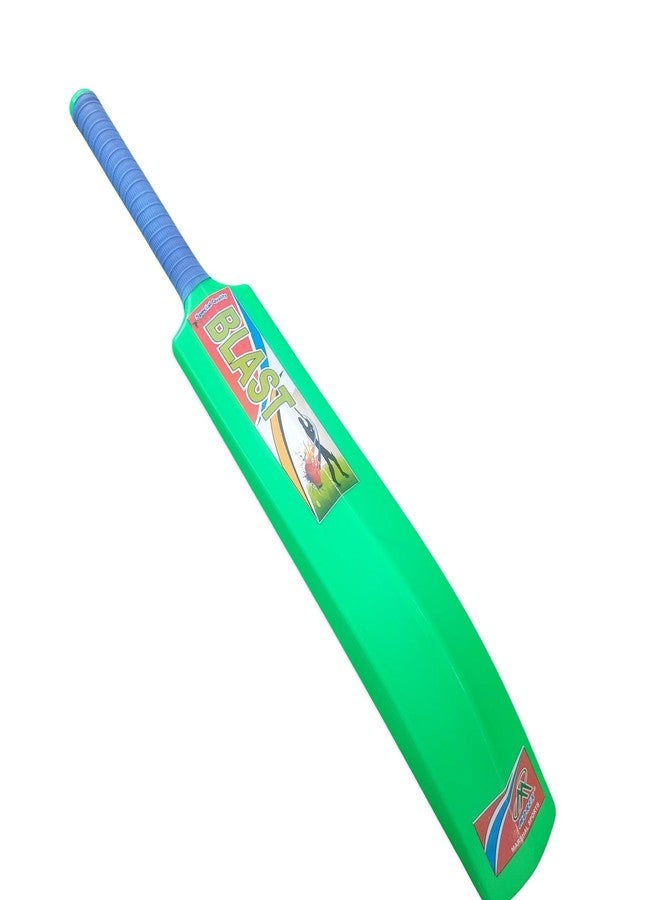 PUREFORCE Cricket Bat for Adults, Hard Plastic Tennis Bat for Men's Heavy & Durable Bats with Grip for Gully, Tournament Match | Tennis Ball PVC Cricket Bat (Green, 8) - Image 1