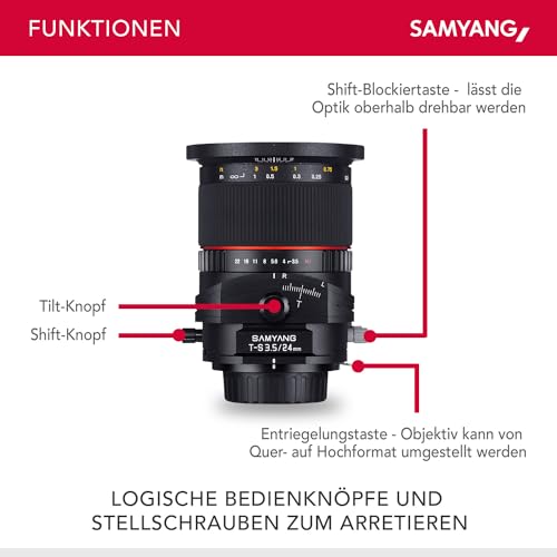 Samyang TILT/Shift Lens 24mm F3.5 ED AS UMC for Nikon - Image 3