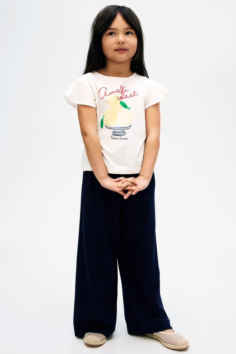 H&M Wide leg jersey trousers