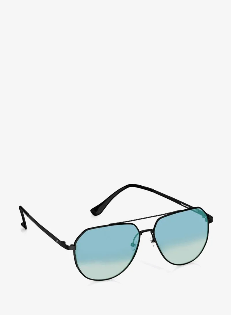 فاستراك UV Protection Sunglasses Black Frame Blue Mirror Lens 58mm  - M186BU3V