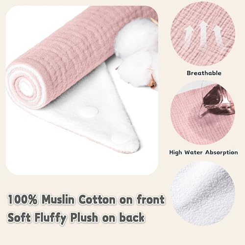 Susurration Muslin Baby Drool Bibs 6Pack Soft Triangular Adjustable Baby Bandana Bibs for Unisex Girls & Boys (Spring Garden) - Image 5