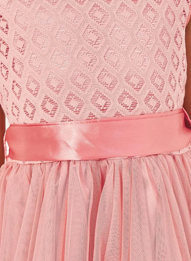 Styli Tiered Tulle Dress