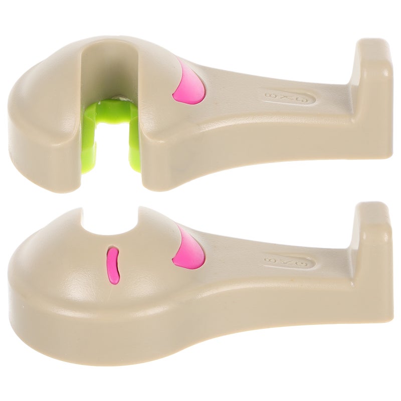 2pcs Hooks For Car Seat Back Car Seat Organizer For Front And Back Seat Car Hangers For Purses And Bags Car Interior Accessories Road Trip Essentials Beige - Image 1