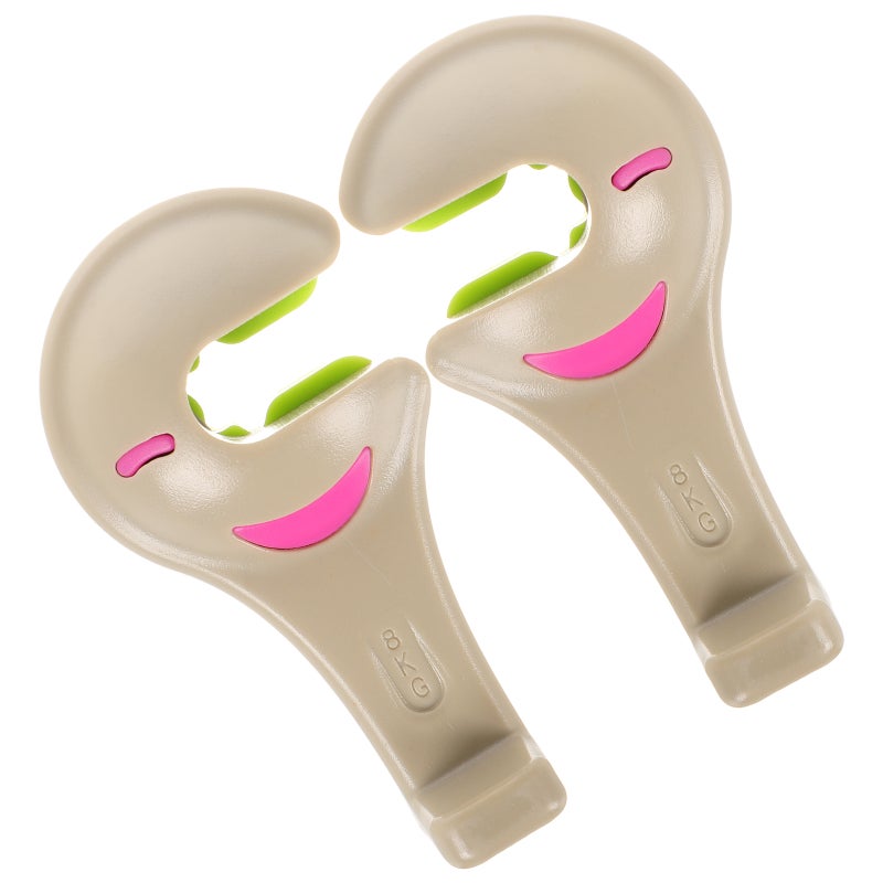 2pcs Hooks For Car Seat Back Car Seat Organizer For Front And Back Seat Car Hangers For Purses And Bags Car Interior Accessories Road Trip Essentials Beige - Image 4