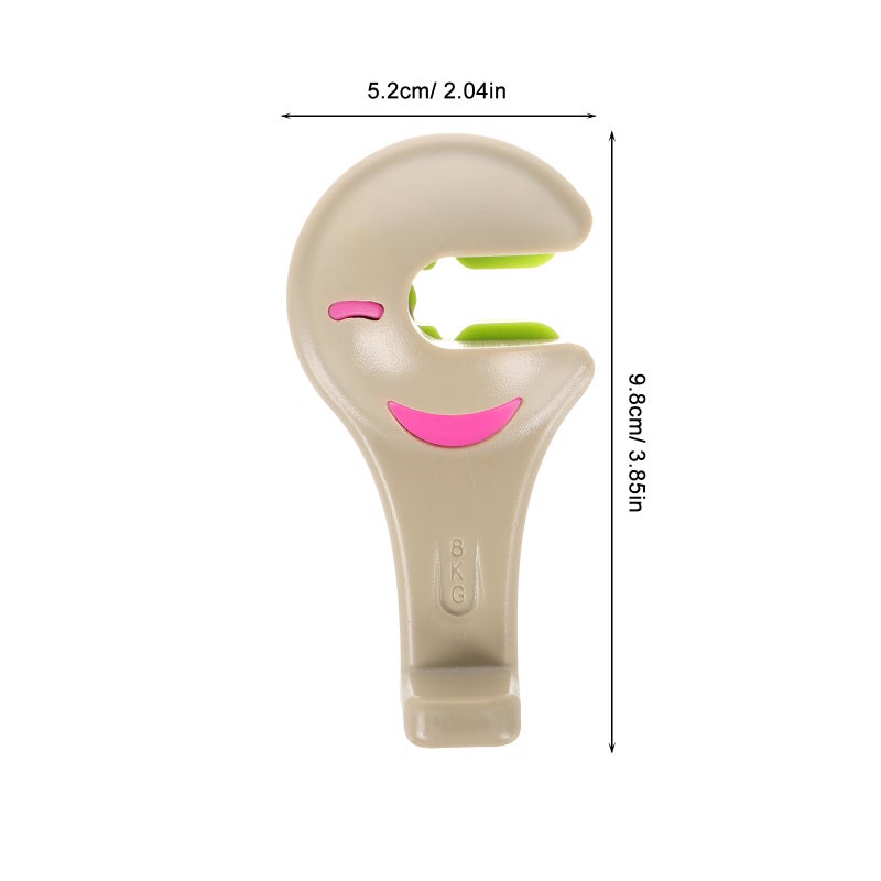 2pcs Hooks For Car Seat Back Car Seat Organizer For Front And Back Seat Car Hangers For Purses And Bags Car Interior Accessories Road Trip Essentials Beige - Image 3