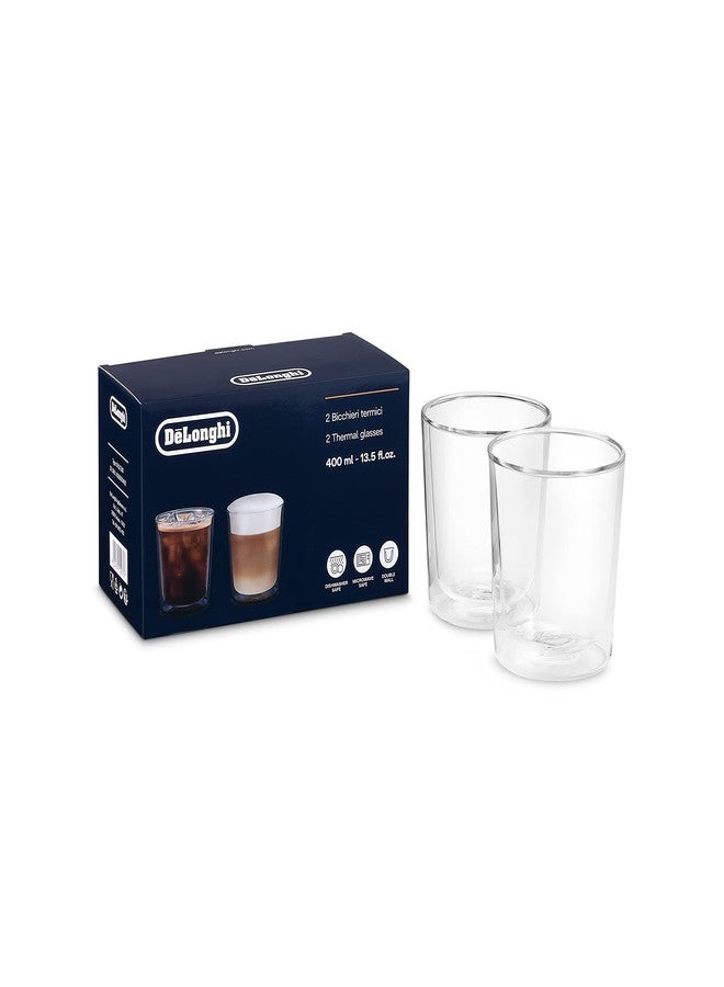 De'Longhi DLSC318 Thermal Glasses 13.5 fl oz, set of 2 - Image 1