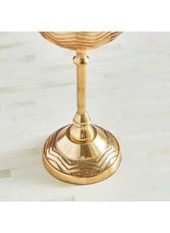 Textured Hurricane Glass Candleholder With Metal Base 8.5X8.5X28 Cm - pzsku/ZC3FBFBC57618E9B98279Z/45/_/1720280910/e4811f38-7833-4761-b119-629b345bdbaf