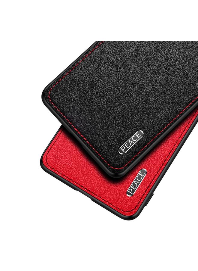 اس-توب جراب لهاتف Huawei Mate 30 مصنوع من المعدن غير اللامع + جلد واقٍ - Image 4