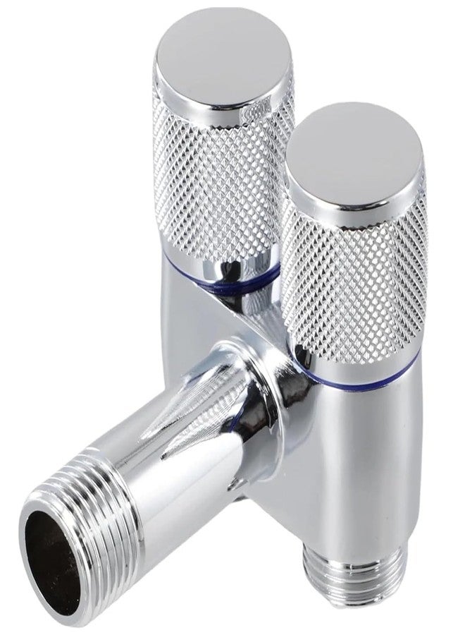 JAGGER JAG424 Stainless Steel 2 in 1 Angle Cock Silver | 2 Way Angle Valve | 2 Way Angle Valve For Bathroom/Wash Basin Taps With Wall Flange Angle Cock Faucet (1) - Image 2