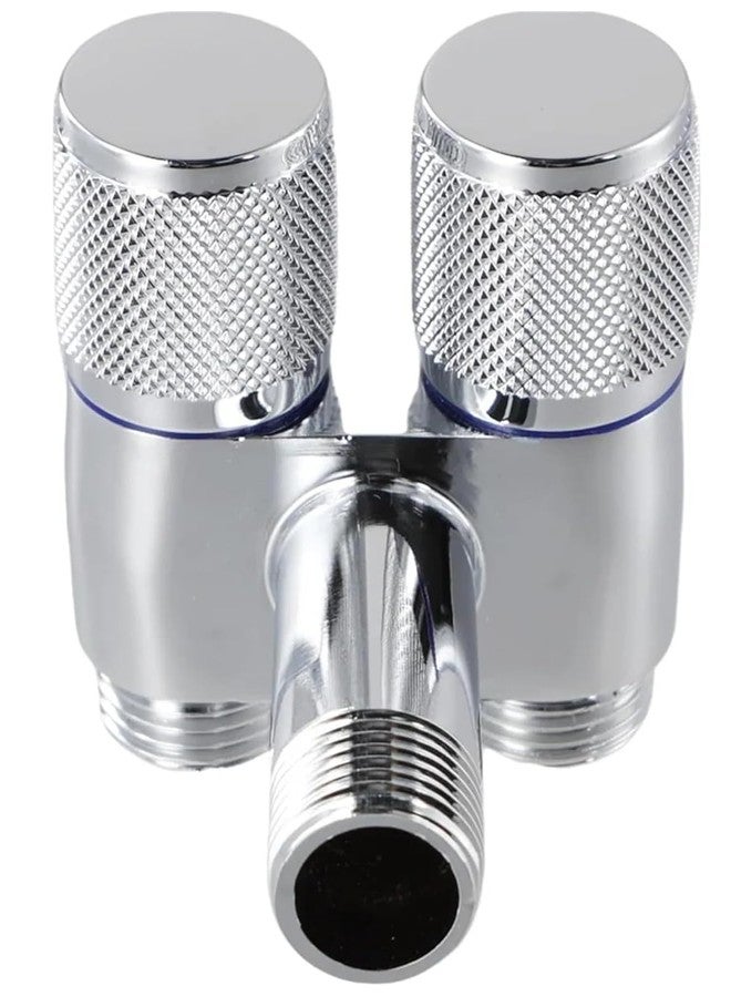 JAGGER JAG424 Stainless Steel 2 in 1 Angle Cock Silver | 2 Way Angle Valve | 2 Way Angle Valve For Bathroom/Wash Basin Taps With Wall Flange Angle Cock Faucet (1) - Image 3