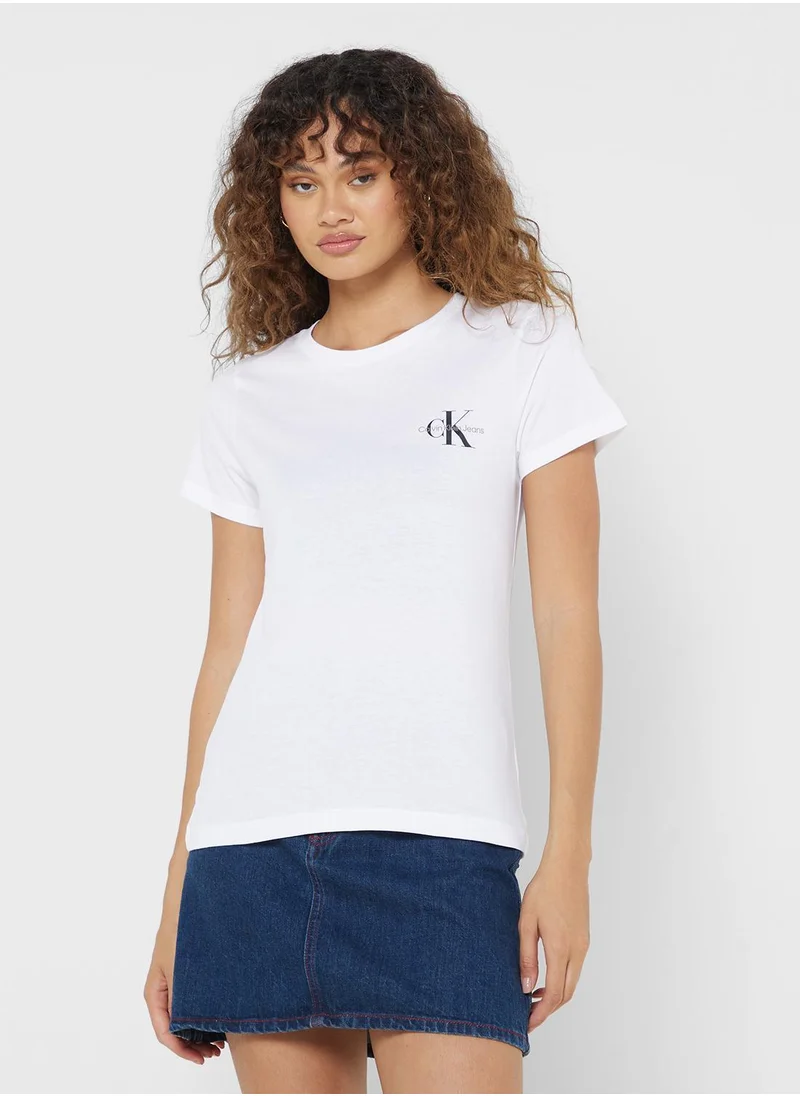 Calvin Klein Jeans 2-Pack Crew Neck Logo T-Shirt