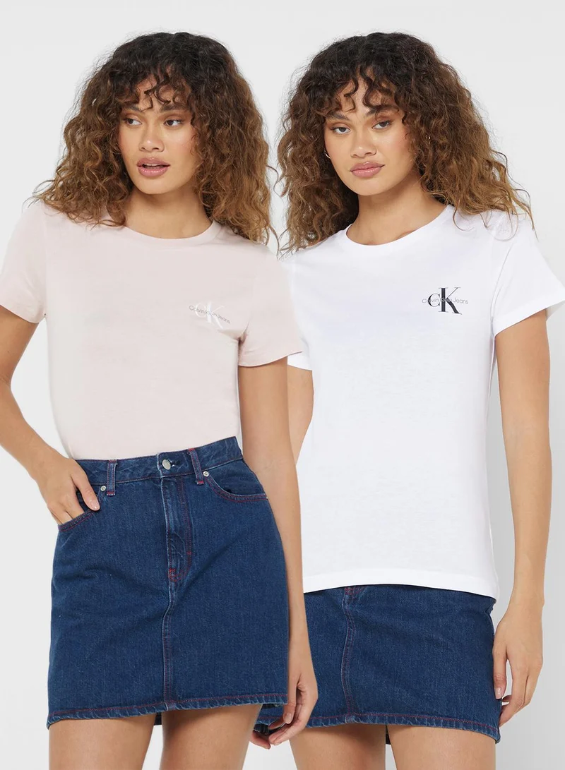 2-Pack Crew Neck Logo T-Shirt
