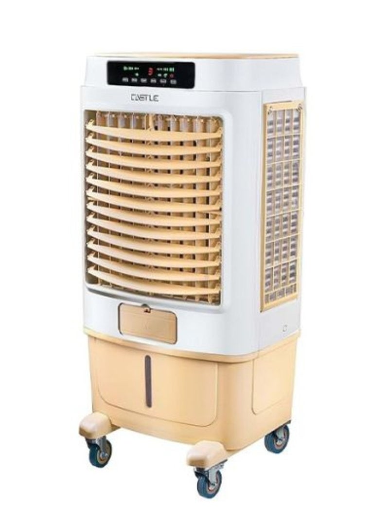 Castle Air Cooler, 3 Speeds, 85 Liters, Digital Remote Control, Portable, White Beige by Castle - Image 3
