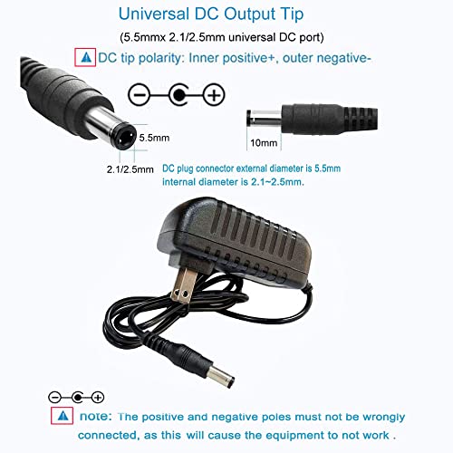 MTYTOT 5V 3A DC Power Supply Adapter AC 100V~240V to DC 5Volt Power Supply 3A 15W Converter 5.5X 2.5mm Plug 5Volt 3Amp 2A 1A Power Adapter for 5V LED Lights Security Camera Security System - Image 3