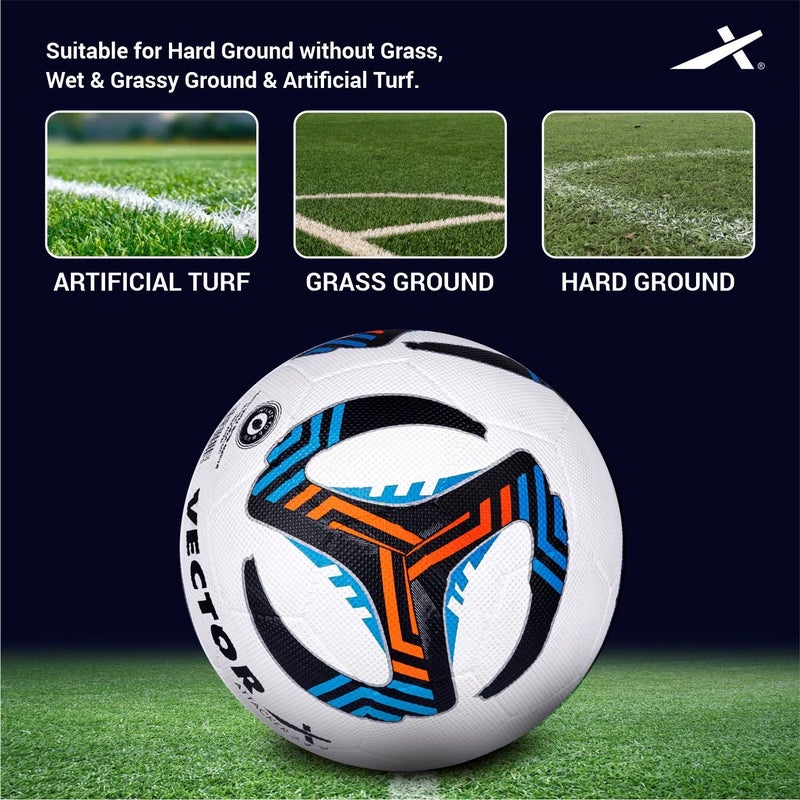 VECTOR X ATTACKER-2.0 Rubber Moulded Football – Size 5 - Image 4