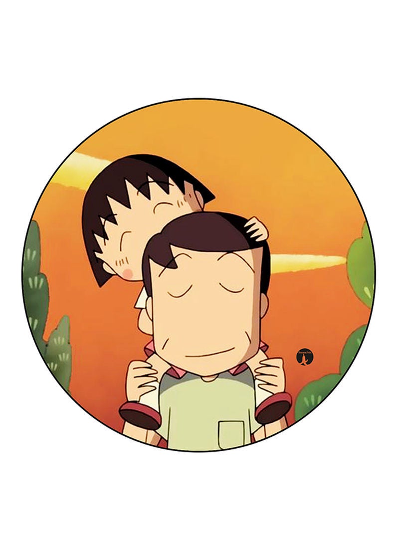 RKN The Anime Chibi Maruko Chan Printed Fridge Magnet Round  Multicolour - Image 1