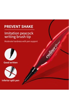 OCHEAL OCHEAL Red Feather Eyeliner Waterproof Sweatproof Smudgeproof Black Quick Dry Fine Tip Eyeliner  - Image 3