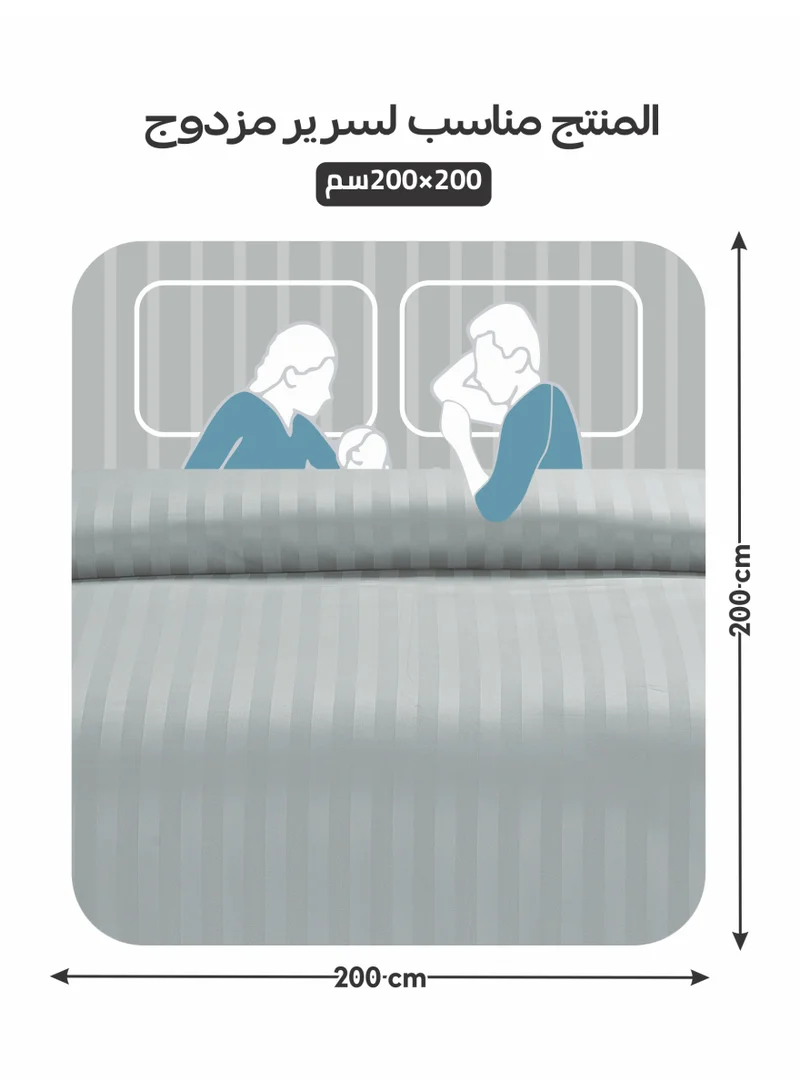 دوناتيلا طقم مفروشات  قطعة مقاس كينج - طقم لحاف  قطع  جي إس إم، غطاء مرتبة واحد،  وسائد أساسية