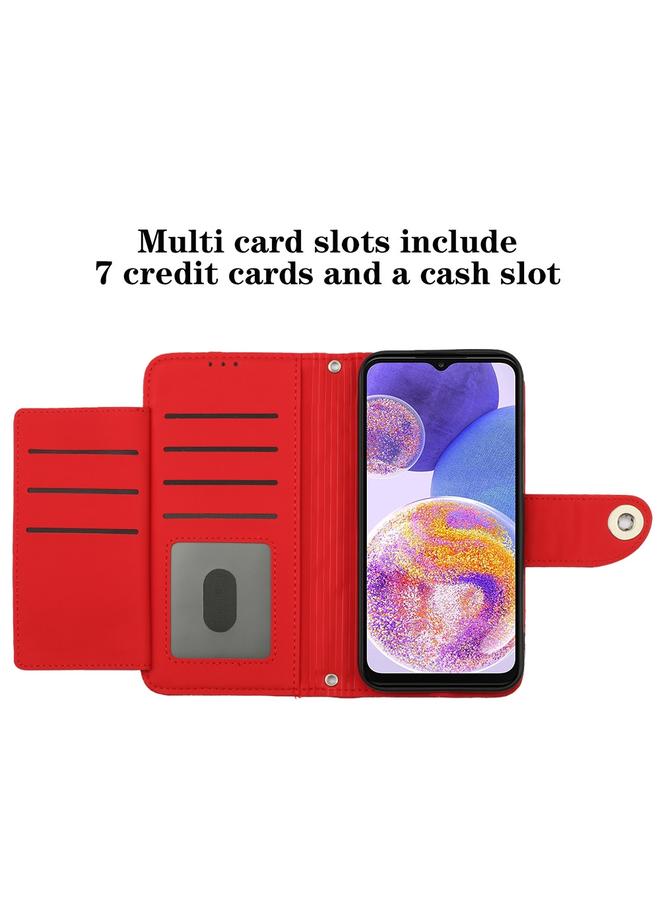 اس-توب جراب لهاتف Samsung Galaxy A53 5G جراب هاتف جلدي قلاب بملمس معيني مع حبل تعليق - Image 5