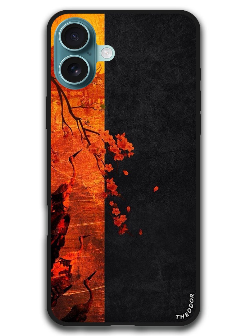 Theodor Protective Case Anti Scratch Shock Proof Bumper Cover For iPhone 16 Plus (6.7)-inch Flower Abstract 4 - Image 1