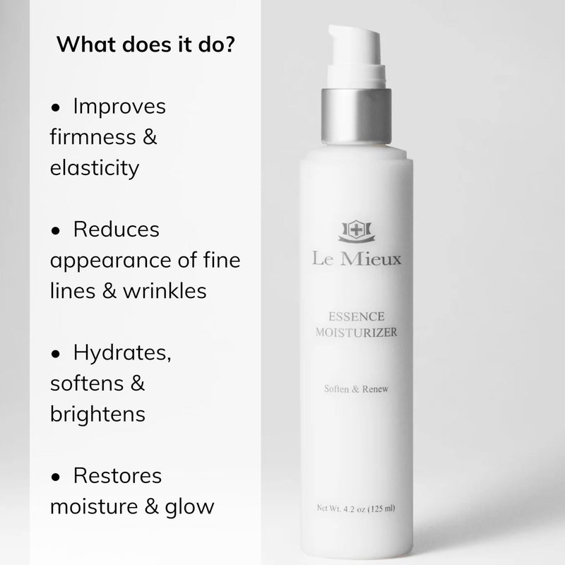 Le Mieux Essence Moisturizer - Peptide-Infused Facial Anti Aging Emulsion with Marine Collagen, Hexapeptide-8 & Hyaluronic Acid Base, Hygrating & Fragrance-Free (4.2 oz / 125 ml) - Image 2