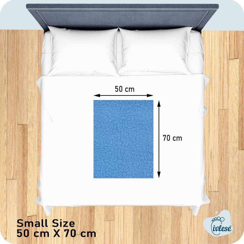 IVLESE Waterproof & Washable Baby Care Quick Dry Sheet (Small Size, Blue Color, Pack of 2) - Image 4