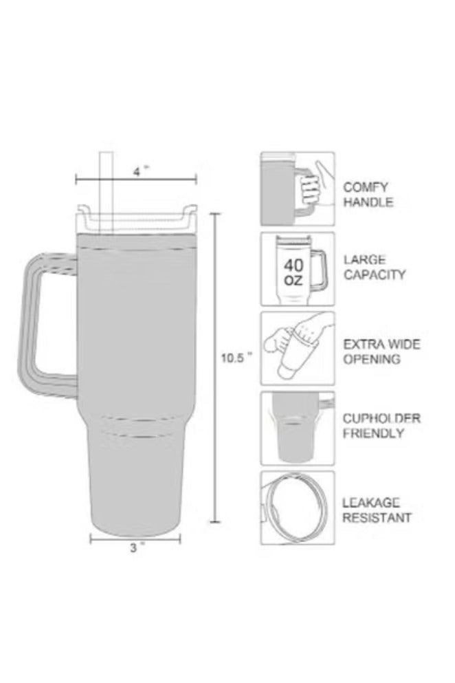 Stanley Stanley X Barbie 60s Stanley Steel Tumbler 40 oz with Plastic Straw Purple. - Image 2