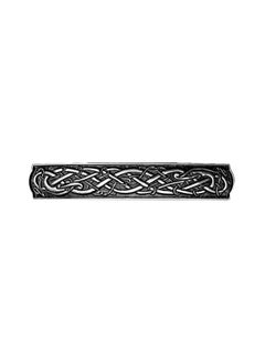 Oberon Design Celtic Bar Hair Clip, Hand Crafted Metal Barrette Made in the USA with a Large 80mm Clip by Oberon Design 