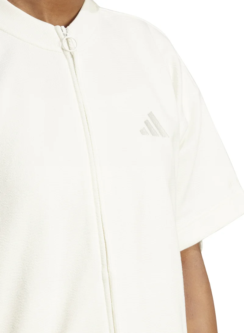 adidas قميص سحاب كامل All Szn Cloud