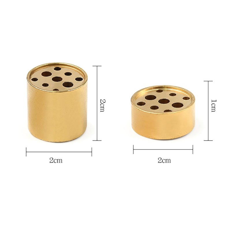 Copper 9 Hole Incense Burner Holder Set Large Small Size for Home Fragrance Meditation - Image 3