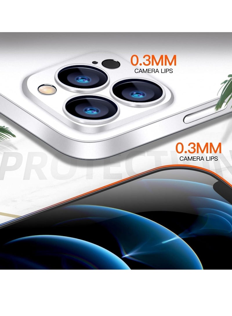 حافظة ELTRAZONE فائقة النحافة باللون الأبيض لجهاز iPhone 15 Pro – تصميم خفيف الوزن بسماكة 0.2 مم مع ظهر غير لامع شفاف، مقاومة لبصمات الأصابع والاصفرار - Image 3