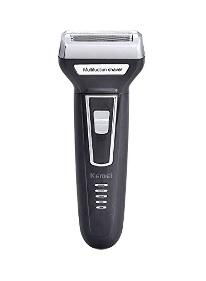 Kemei KM6559 USB Rechargeable Trimmer Black/Silver - Image 1