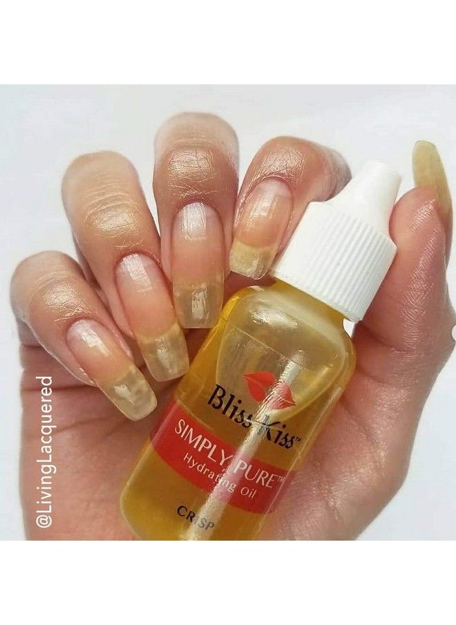 Bliss Kiss Crisp Fragrance Nail Oil Cuticle Dropper Wvitamin E & Jojoba⏤Nail Strengthener Nail Growth Treatment For Brittle Peeling Breaking Thin Nails 0.5Oz  - Image 3