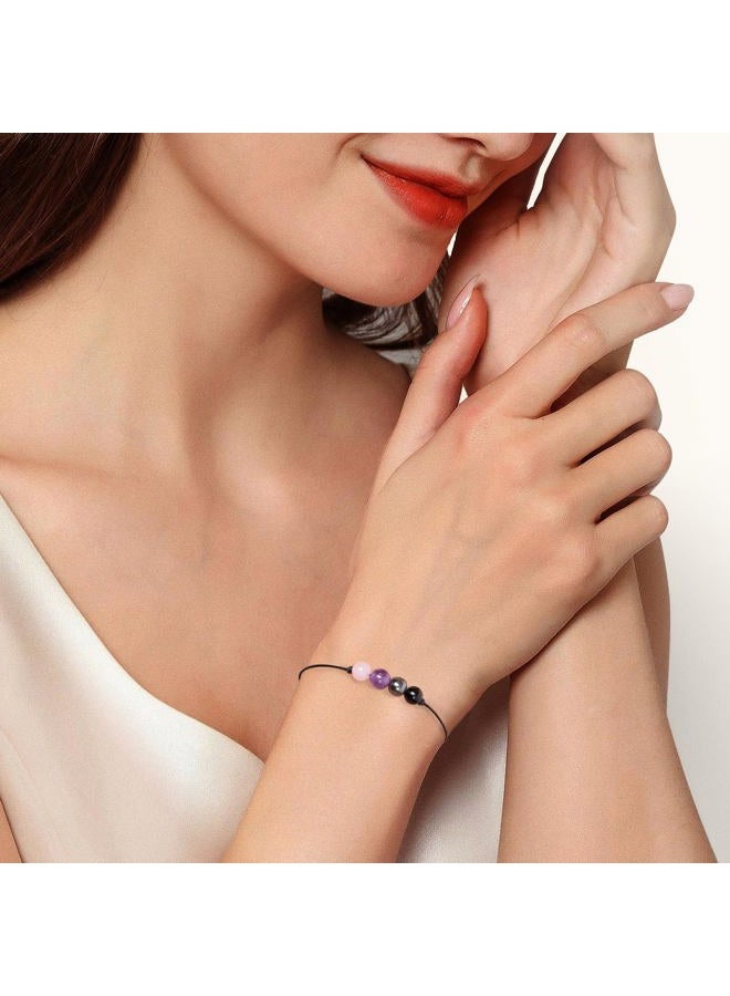 ZOKCC Crystal Healing Bracelets Gifts for Women: Christmas Gifts for Women - Spiritual Natural Stone Empath Protection Bracelets Birthday Graduation Gifts for Friends Sister Mom Daughter, 4"-11 - Image 4