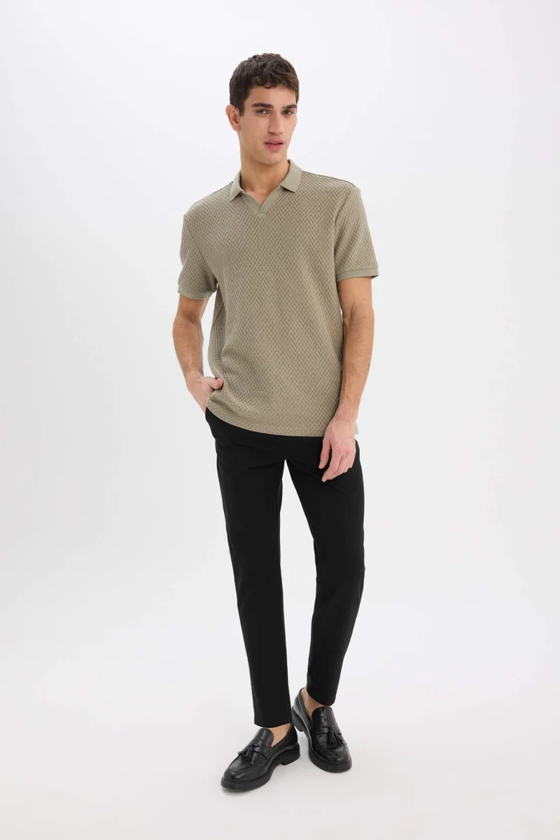 DeFacto Regular Fit Short Sleeve Polo T-Shirt