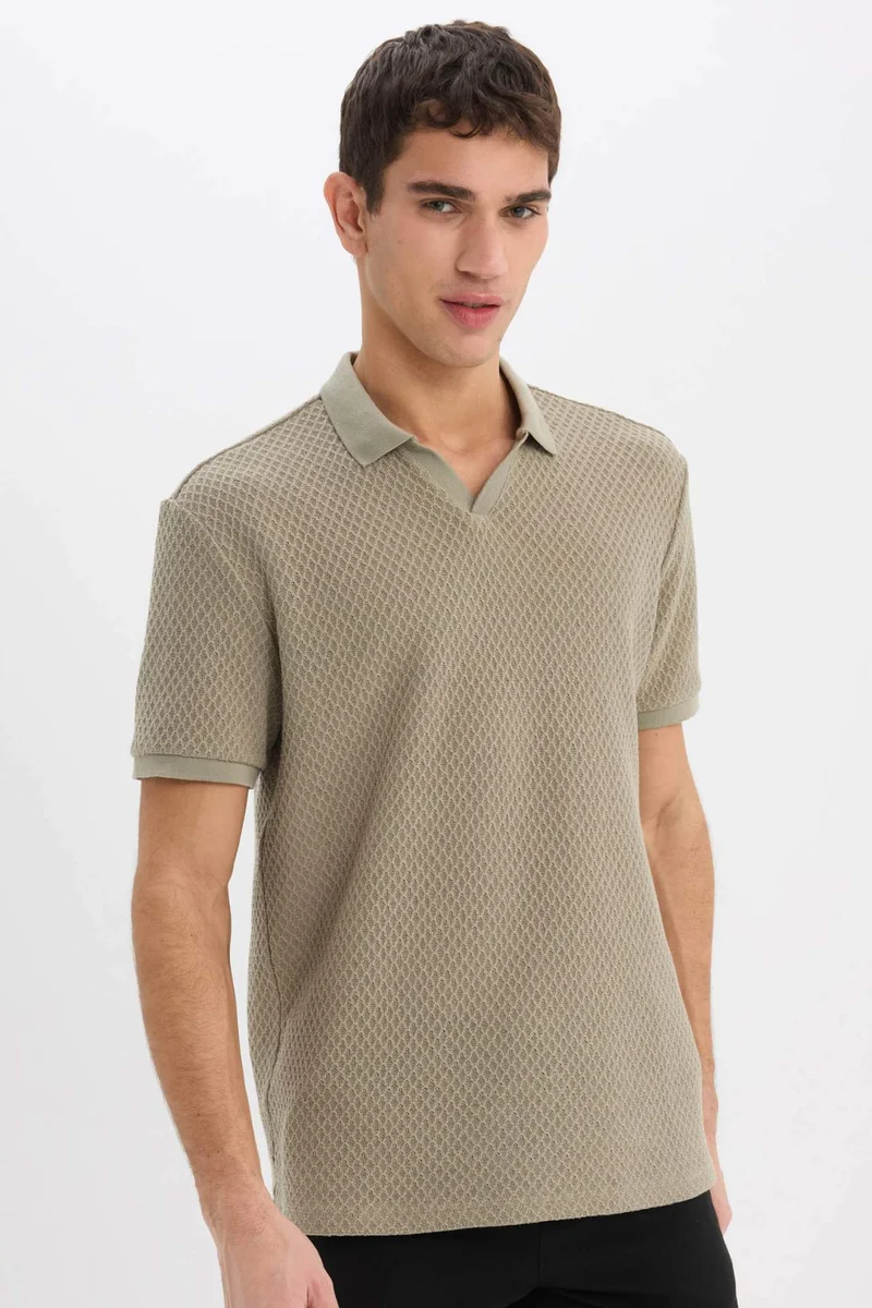 DeFacto Regular Fit Short Sleeve Polo T-Shirt