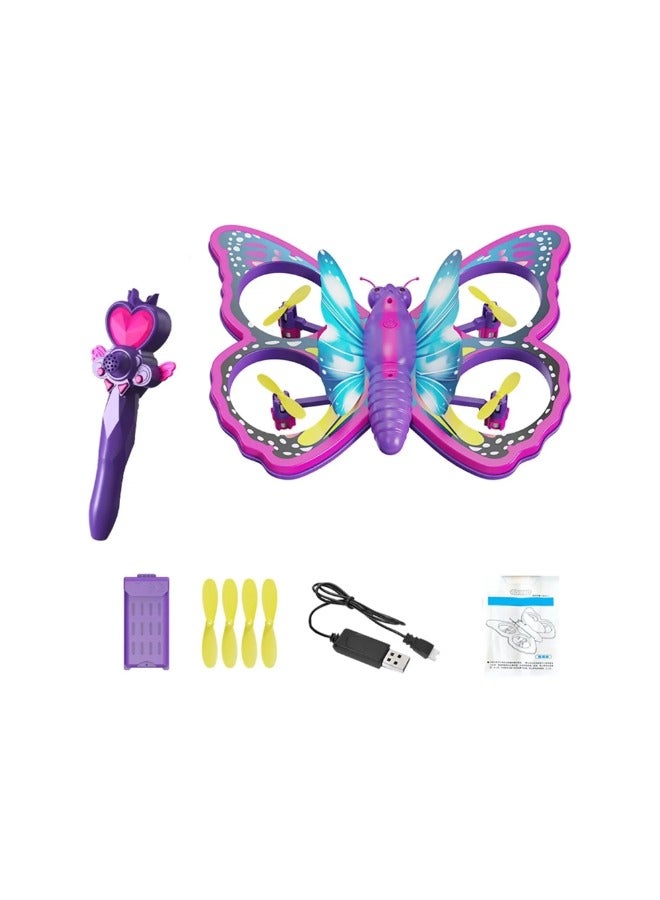 Butterfly Drone for Kids - LED Lights, Altitude Hold, Headless Mode, and 360° Flip RC Quadcopter  - Image 1