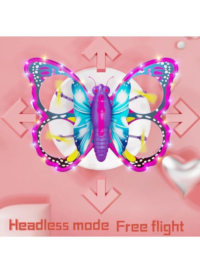 Butterfly Drone for Kids - LED Lights, Altitude Hold, Headless Mode, and 360° Flip RC Quadcopter  - Image 4