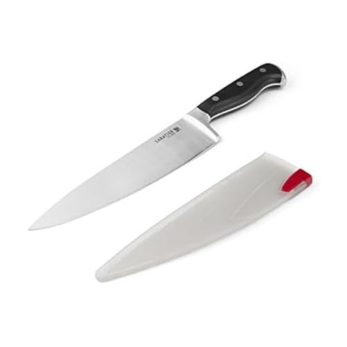 Sabatier Forged Stainless Steel Chef Knife with Edgekeeper Self-Sharpening Blade Cover, High-Carbon Stainless Steel Kitchen Knife, Razor-Sharp Knife to Cut Fruit, Vegetables and more, 8-Inch, Black - Image 2