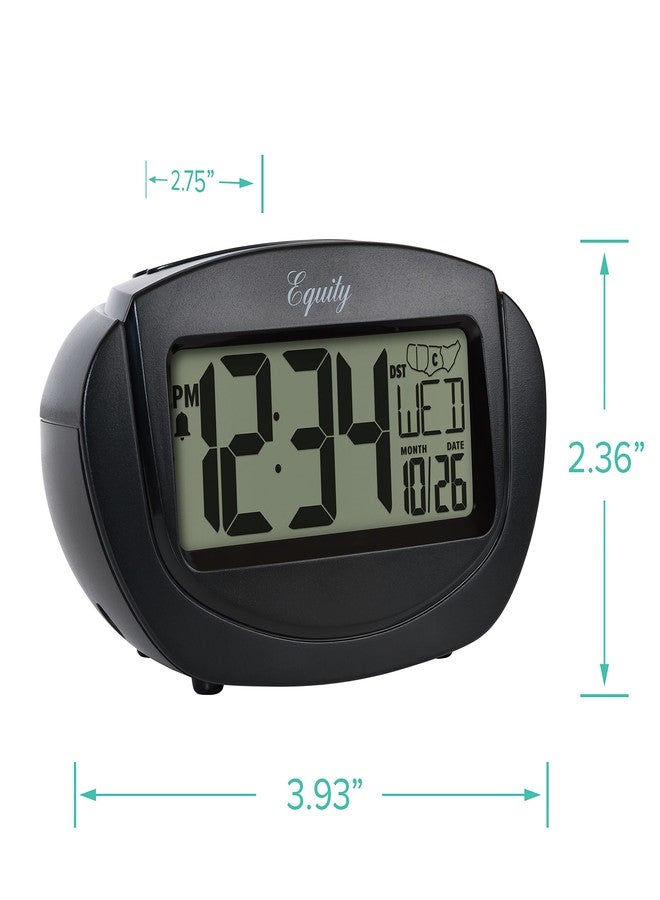 La Crosse Technology Equity by La Crosse 31022 Insta-Set LCD Alarm Clock, Black - Image 4