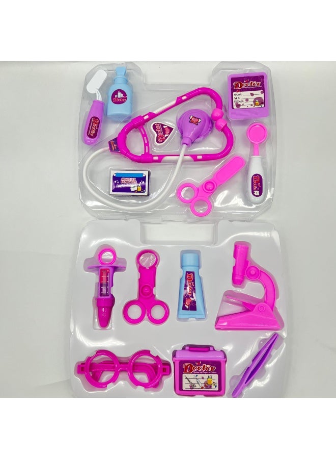 حديقة الألعاب مجموعة ملابس لعب دور الطبيب للأطفال - مجموعة طبية مكونة من 13 قطعة للعب التظاهري | زي تعليمي للبنين والبنات - Image 4