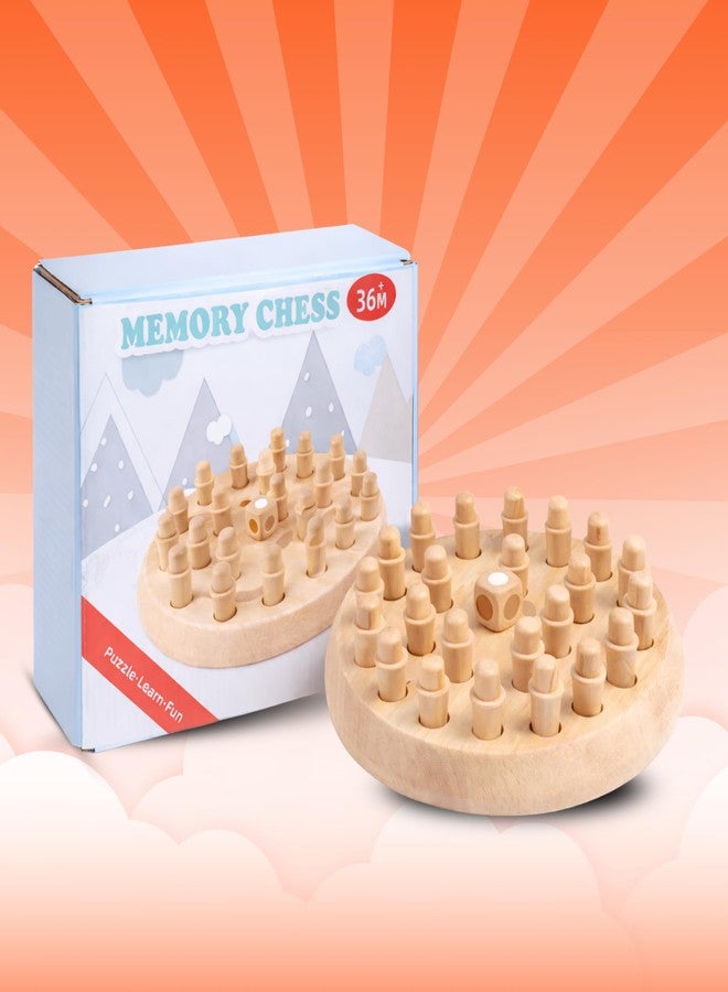 WishLuck Wooden Memory Game for Kids | Colorful Peg & Matching Board Game | Brain Training & Concentration Toy | Educational Wooden Toy for Children - Image 3