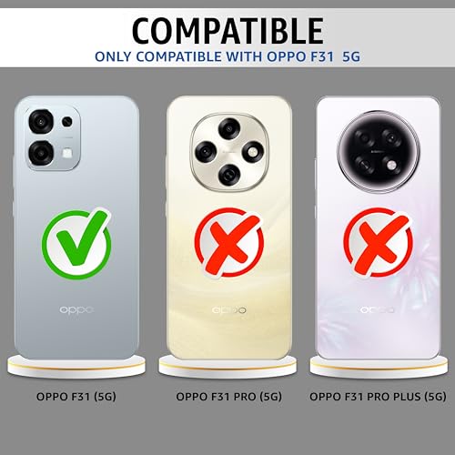 CEDO Backcover for Oppo F31 (5G) | Camera Protection Shockproof Bumper-Edge | Acrylic Crystal Clear 360 Degree Protection TPU+PC | Transparent Eagle Back Case Cover (Black) - Image 2